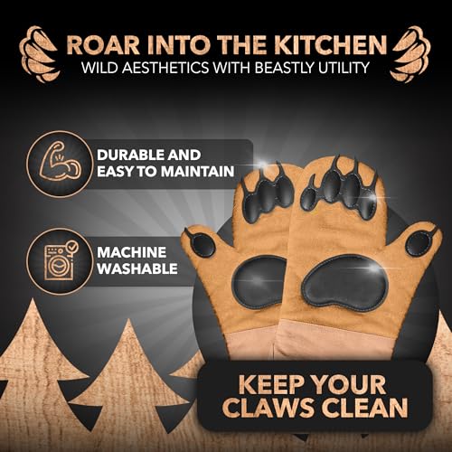 Bear Paw Oven Mitts (2 Count)