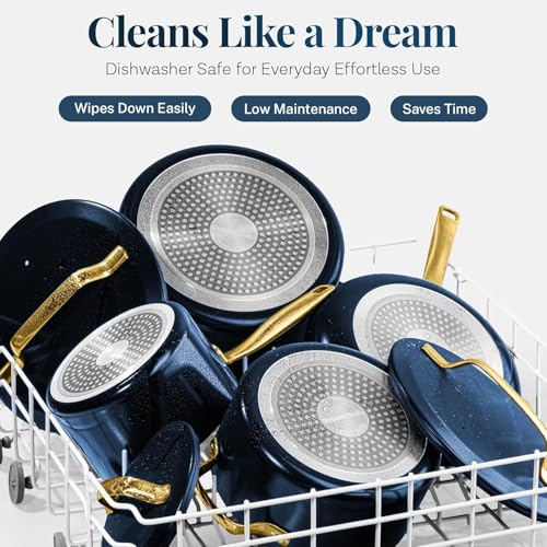 Modern 11 Pc Ceramic Cookware Set