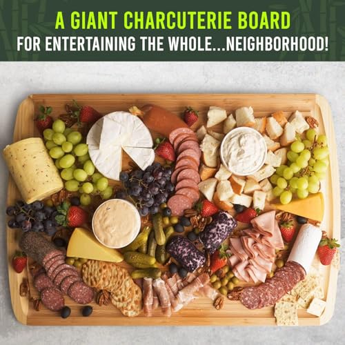 ENORMOUS 30 x 20 Organic Extra Large Cutting Board with Lifetime Replacements