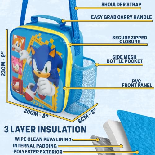 Sonic the Hedgehog Boys Lunch Box 3Pc Set (3 Count)