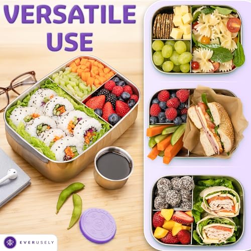 Stainless Steel Bento Box + Condiment Container