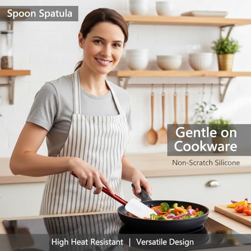 Commercial Spoonula Rubber Spatula Set (2 Count)