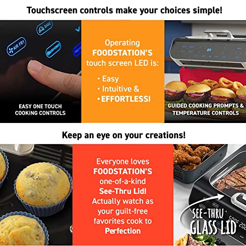 Smokeless Indoor Grill & Air Fryer raclette grill with Smoke Extracting Technology Extra