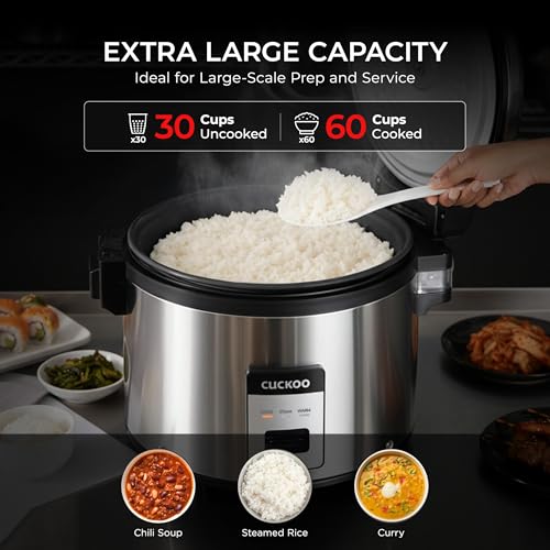 Commercial Rice Cooker and Warmer (30 Count)