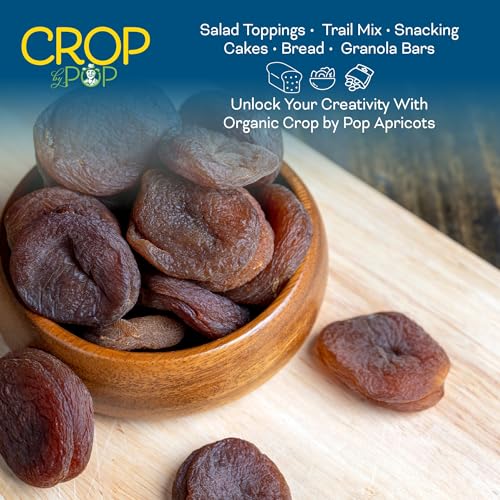 CROP BY POP Organic Sun Dried Apricots (32 Ounce)