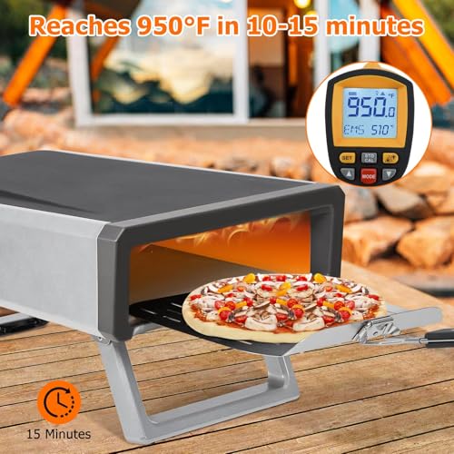 12 in Portable Propane Pizza Oven