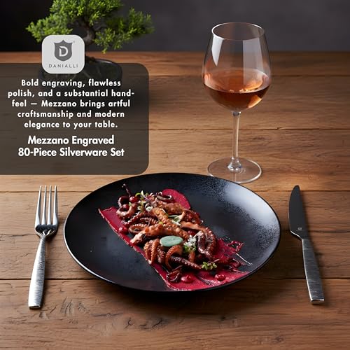 Engraved Silverware Set for 16