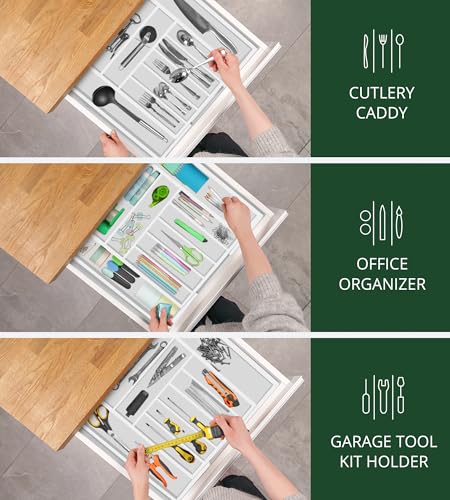 Luxury Bamboo Kitchen Drawer Organizer