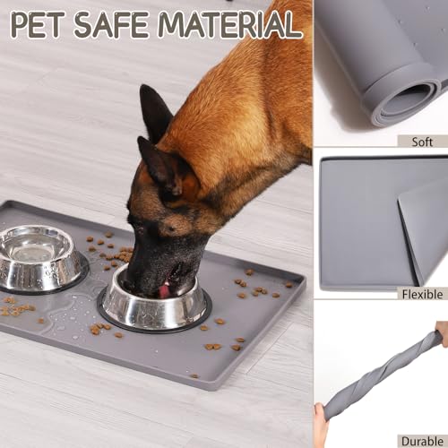 Silicone Cat & Dog Food Mat for Floors Waterproof