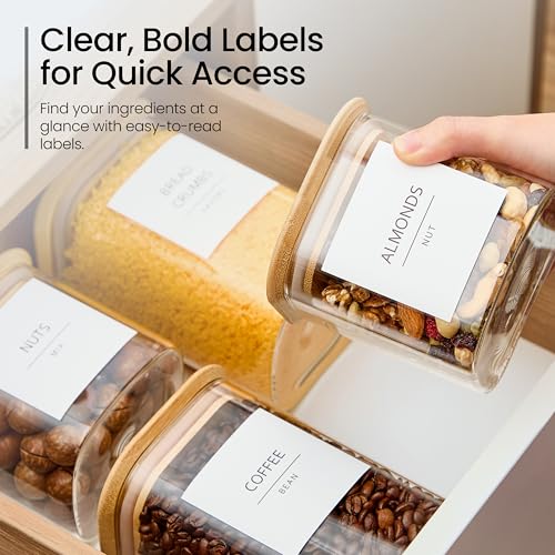 Square Glass Food Storage Containers (6 Count)