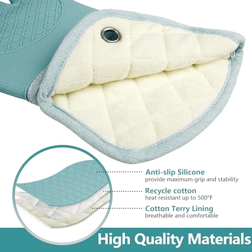 Professional Microwave Silicone Oven Mitts one Pair