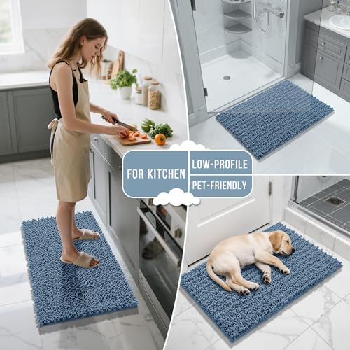 Large Bathroom Rugs Non Slip Washable 36x24 Inch (6.0333 Sq Ft)