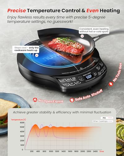 Portable Induction Cooktop Diamond with Probe