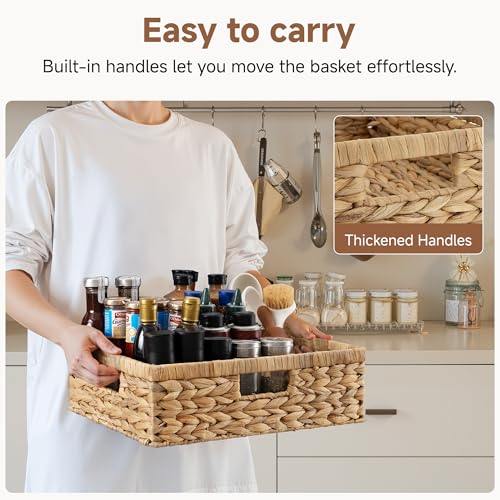 Wicker Storage Baskets for Shelves