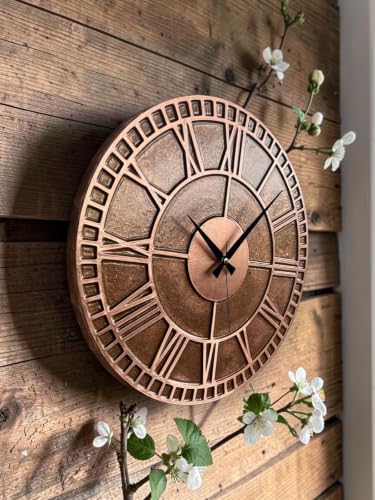 Handmade Copper Wall Clock Artisan Touch in Every Piece