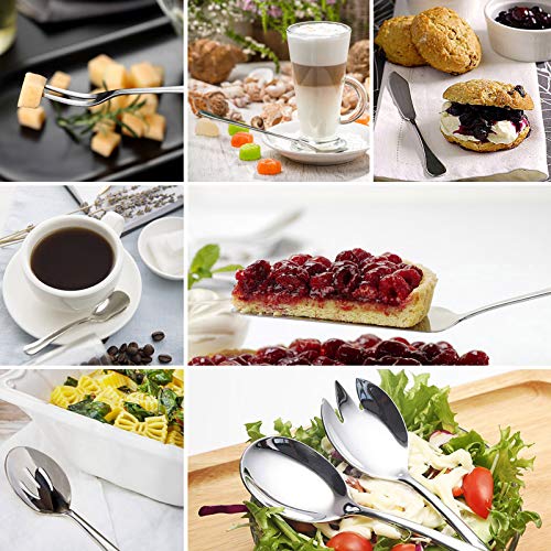 68 Pieces Silverware Set with Serving Utensils