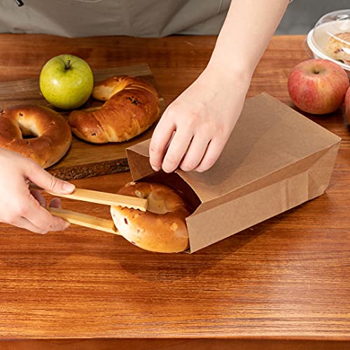 Bag Tek 4 LB Disposable Lunch Bags 100 Sturdy Take Out Bags (100 Count)