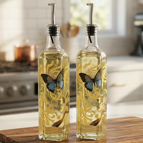 2 Pack Glass Olive Oil Dispenser (2 Count)