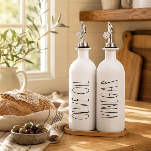 16oz Olive Oil Dispenser Bottles for Kitchen (2 Count)