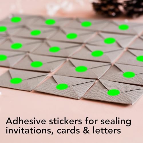 Neon Green Round Circle Dot Sticker 1