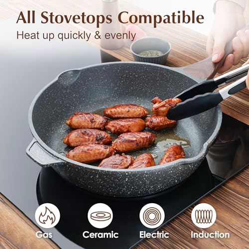 Nonstick Deep Frying Pan Skillet