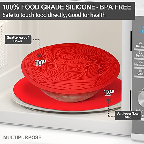 12 10 Inch Silicone Microwave Mats (2 Count)