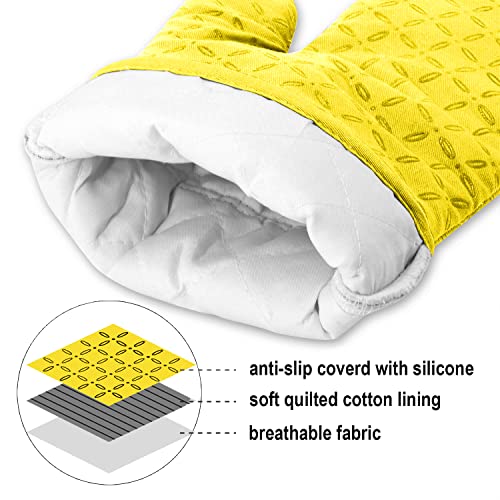 Oven Mitts and Pot Holders 6pcs Set (6 Count)