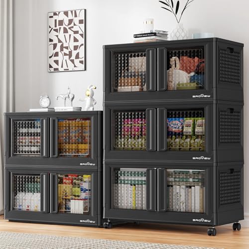500Qt Stackable Storage Bins with Lids (5 Count)
