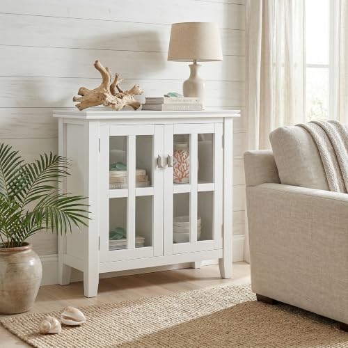 Artisan 30" Wide Solid Wood Storage Cabinet in White