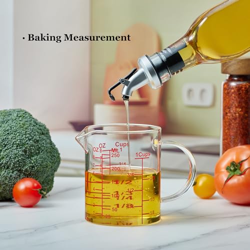 Ackers Mirror Graduated Glass Measuring Cup