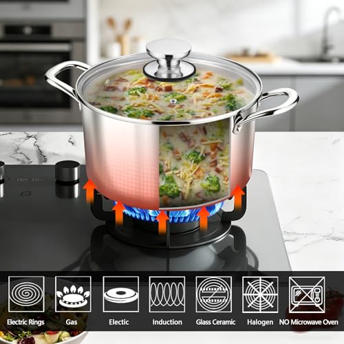 4 Quart Tri Ply Stainless Steel Stock Pot
