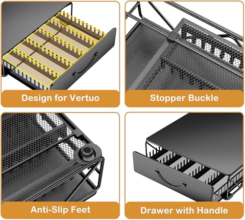 Coffee Pod Holder Drawer Compatible with Nespresso