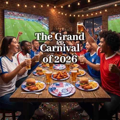 20 Red and Blue Plastic Soccer Plates