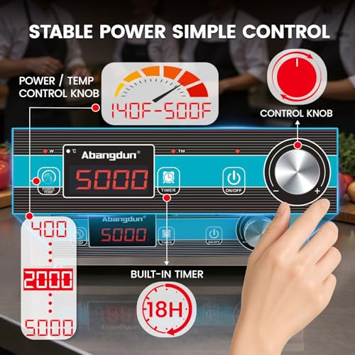 5000W Commercial Induction Cooktop