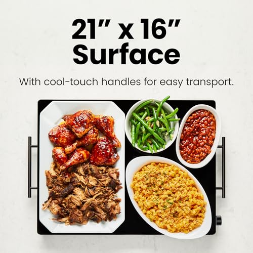 Electric Warming Tray with Adjustable Temperature Control