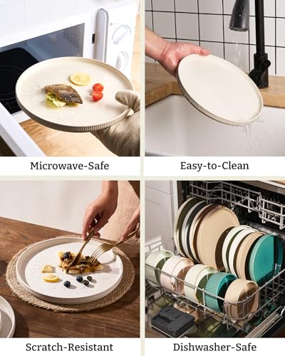 Stoneware Dishes Dinnerware Sets for 6 (18 Count)