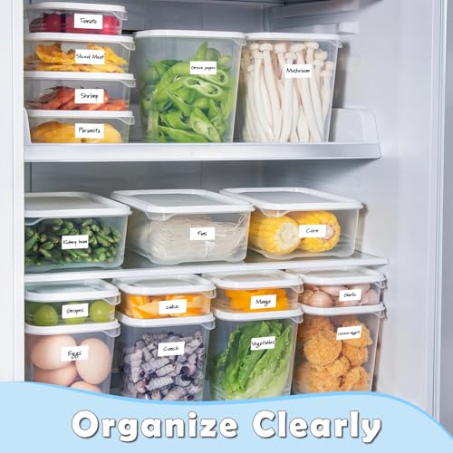 1400 Pcs 1"x2" Blank Removable Freezer Labels for Food Containers (1400 Count)