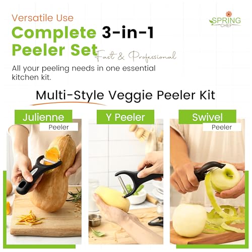 3pcs Vegetable Peelers for Kitchen (3 Count)