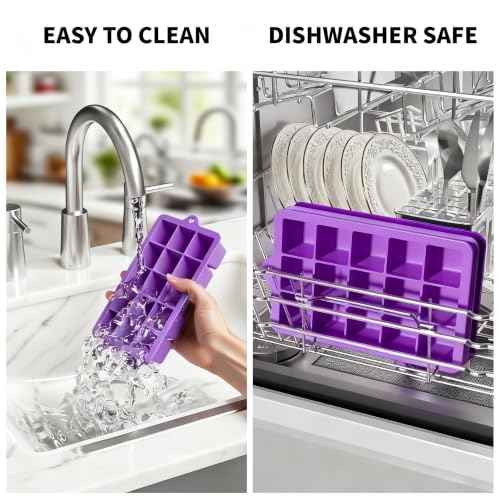 Silicone Ice Cube Tray 2 Pack (2 Count)