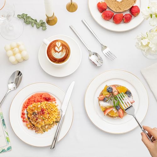 45 Piece Silverware Set with Serving Utensils (45 Count)