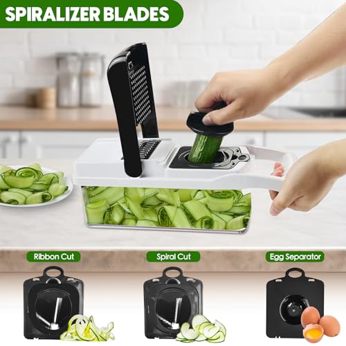 Multi 23-in-1 Pro Vegetable Chopper & Mandoline Slicer, 10 Blade-in-1