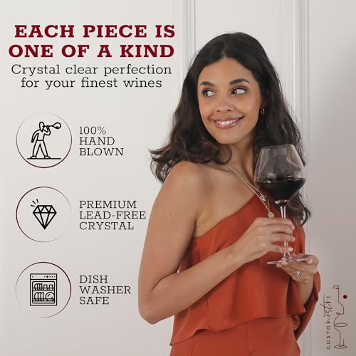 Crystal Wine Glasses Set of 4 (4 Count)