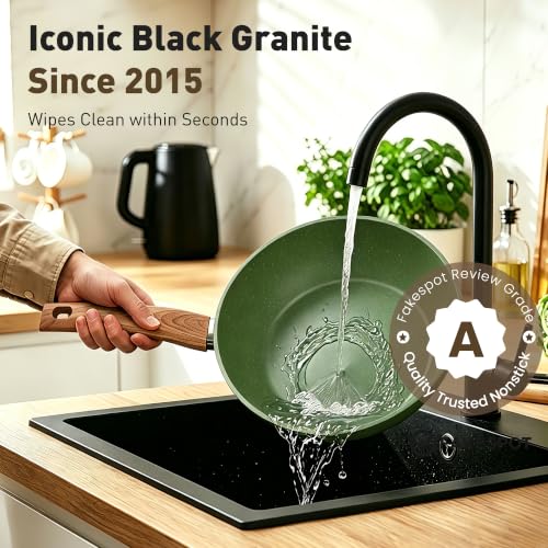 17 Piece Pots and Pans Set Non Stick