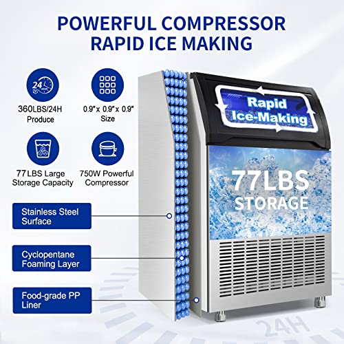 Commercial Ice Maker Machine 360LBS
