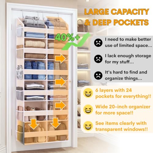 Over the Door Organizer 6 Tiers
