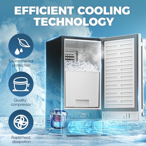15" W Commercial Under Counter Ice Maker Machine