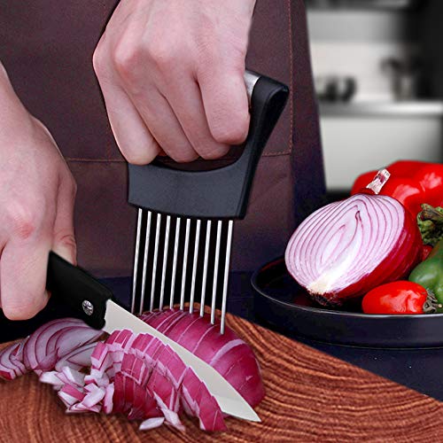 1PCS Stainless Steel Onion Holder Slicer
