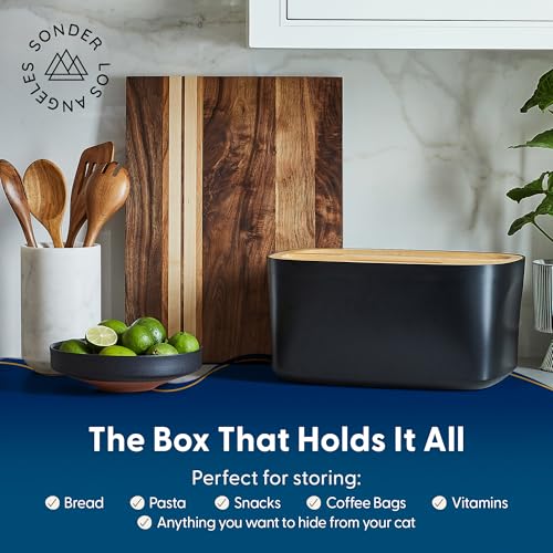Sonder LA Union Bread Box with Wood Lid