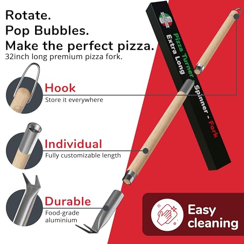 Pizza Turner Fork & Bubble Popper Extra Long