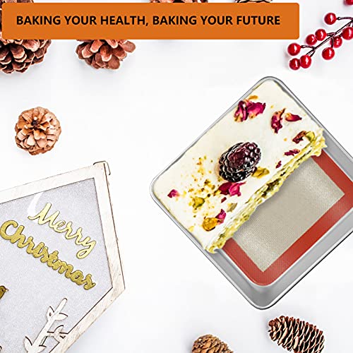 Square Silicone Baking Mats for 9 Inch Baking Pan